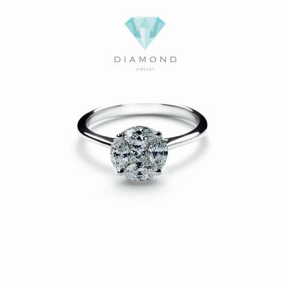 Cincin Berlian Esperansa/Diamond Ring Solitaire Espera/Cincin Berlian Bulat Espera-18k-Diamond Jewelry