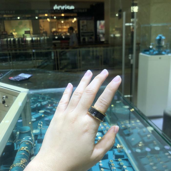 Black onyx zero ring 18k Diamond Jewelry