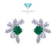 Leaf Emerald Diamond Earring 18K / Anting Berlian Emerald Daun 18K / Diamond Jewelry 20BA7000VN-HT