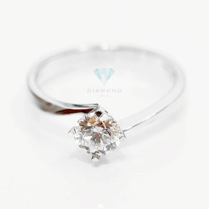 One Solitaire Diamond Ring- Diamond Jewelry- 01030447 -White Gold, 12