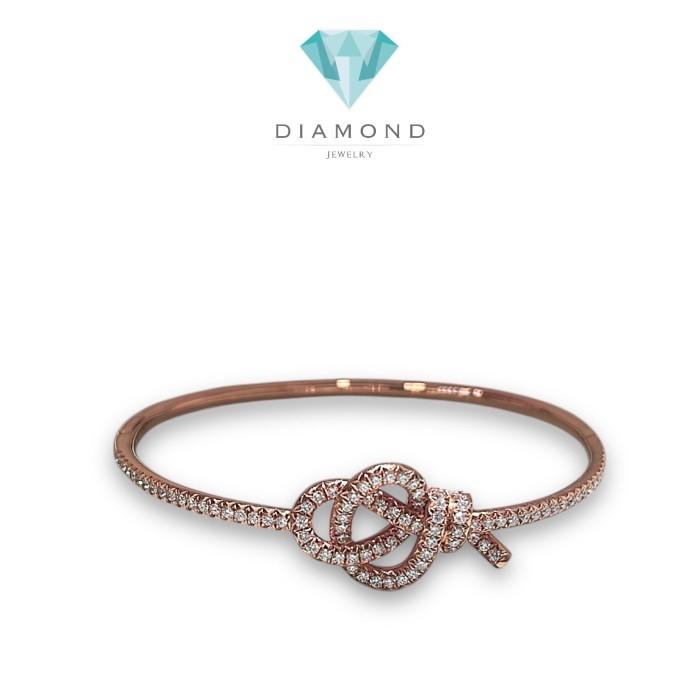 Bracelet Hinged 18K / Diamond Jewelry-401GBDDM10366LS-HT