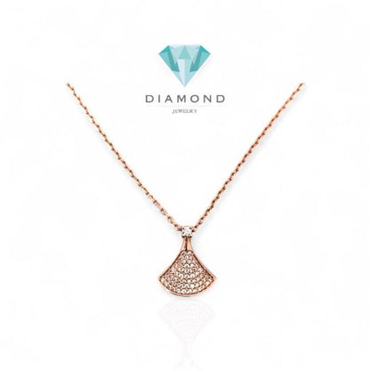 Kalung Emas Diva Bolak Balik 750K-Diamond Jewelry-395KMS522LS-HT