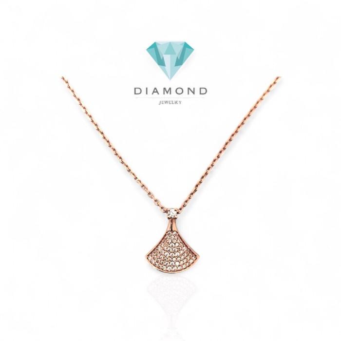 Kalung Emas Diva Bolak Balik 750K-Diamond Jewelry-395KMS522LS-HT