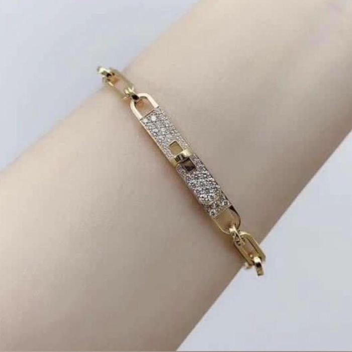 Kelly chain diamond choker/bracelet 18k Rose gold- Diamond Jewelr