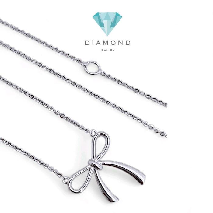 Tape Necklace / Diamond Jewelry 417KMS185LS