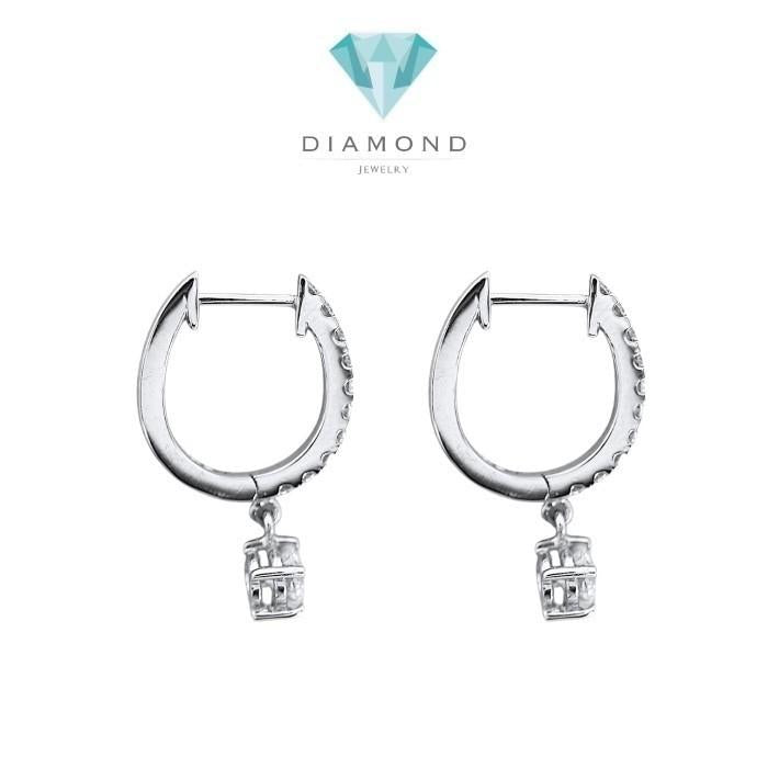 Diamond Hoop Earrings / Diamond Jewelry