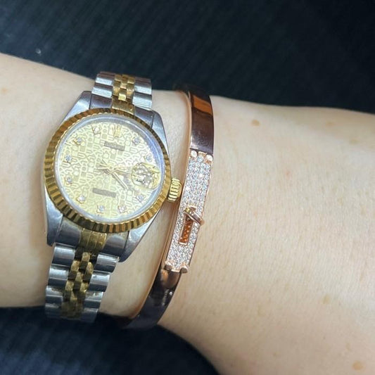 Kelly  bangle 18K gold  bangle-Diamond Jewelry
