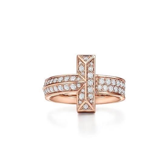 T1 Full diamond bangle with 18 K Rose Gold Diamond Jewelry