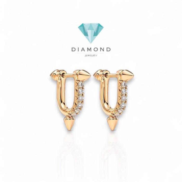 Anting titan crt diamond earring18K-Diamond Jewelry