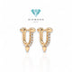 Anting titan crt diamond earring18K-Diamond Jewelry