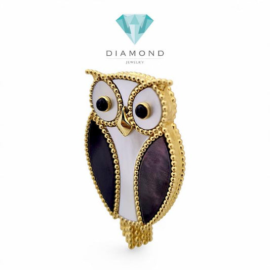 Lucky Owl Clip 18K / Diamond Jewelry