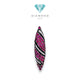 Twis Pink Sapphire Diamond Pendant / Diamond Jewelry