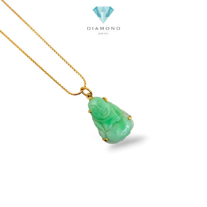 Jade Buddha Pendants 23K / Liontin Jade Buddha 23K / Diamond Jewelry / 190LMSWP5