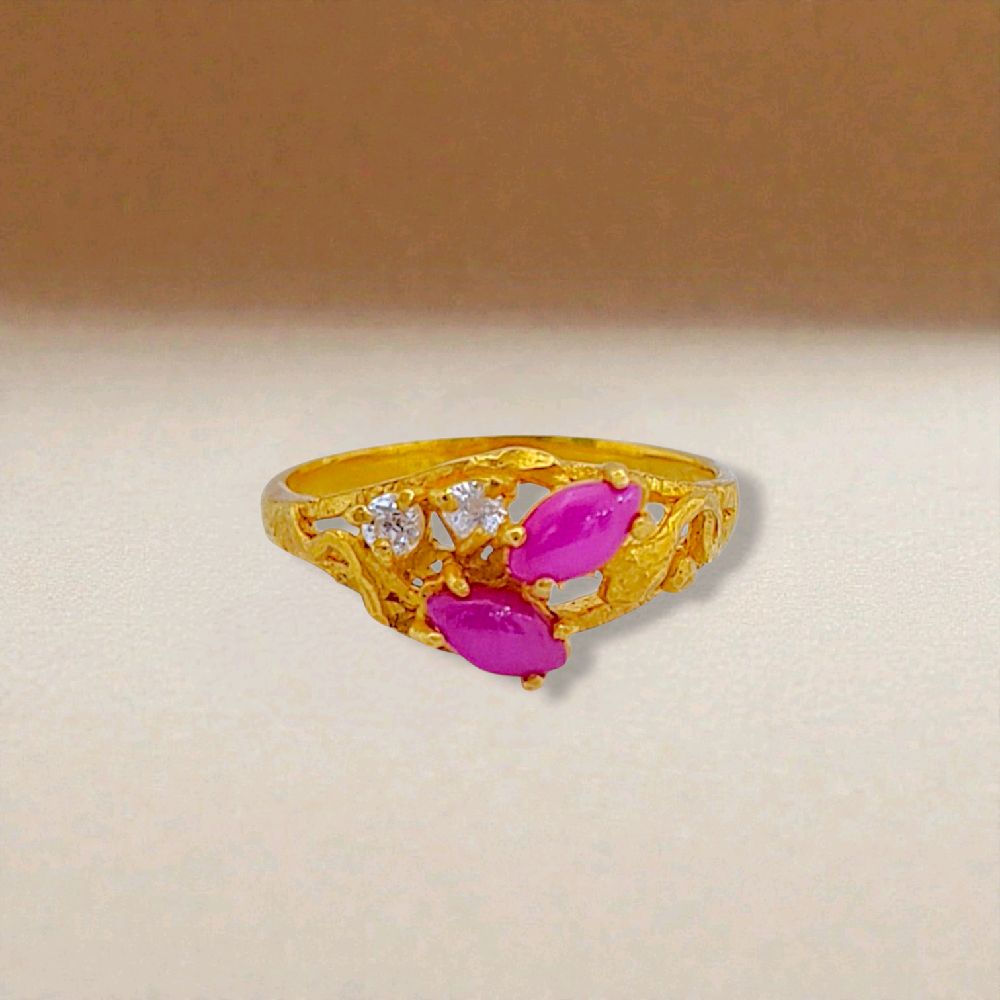 Flower Gold Ring 23K / Cincin Emas Bunga 23K / 88CMSWP3