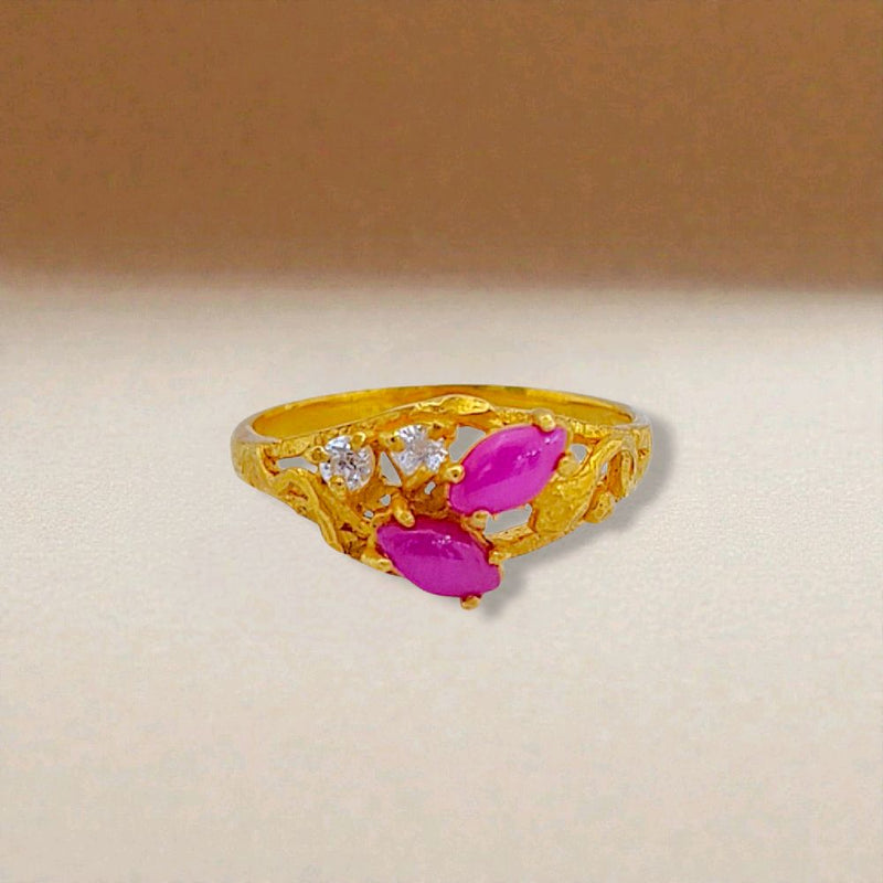 Flower Gold Ring 23K / Cincin Emas Bunga 23K / 88CMSWP3