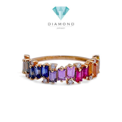Cincin Berlian Pelangi 18K / Diamond Jewelry 387BC2800LS HT