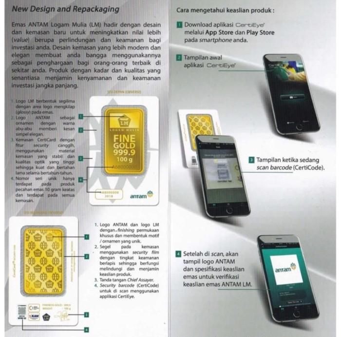 LOGAM MULIA ANTAM 3 GRAM KEMASAN PRESS TERBARU BERSETIFIKAT