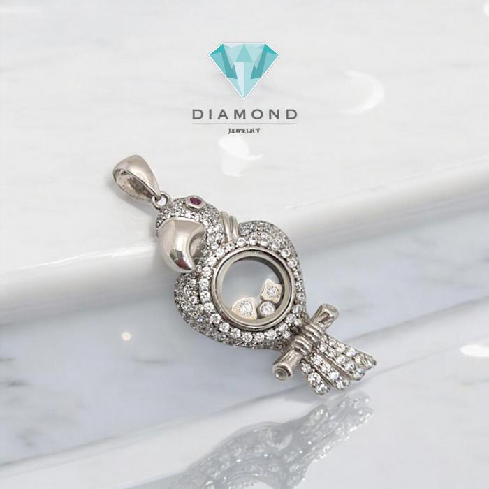 Liontin Mas Bird White Gold 18K-Diamond Jewelry