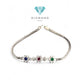 Diamond tristone Bracelet Stone 18K/ diamond tristone gelang 18k