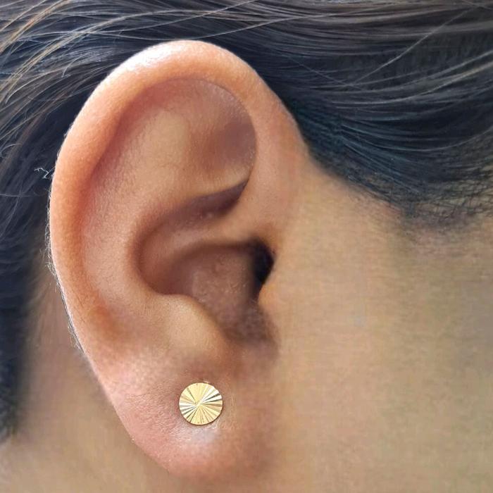 Gold Stud Earrinng / Diamond Jewelry 401AMS082LS