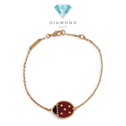 Ladybug Bracelet 18K / Gelang Ladybug 18K / Diamond Jewelry 412GBD348RY-HT