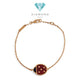 Ladybug Bracelet 18K / Gelang Ladybug 18K / Diamond Jewelry 412GBD348RY-HT