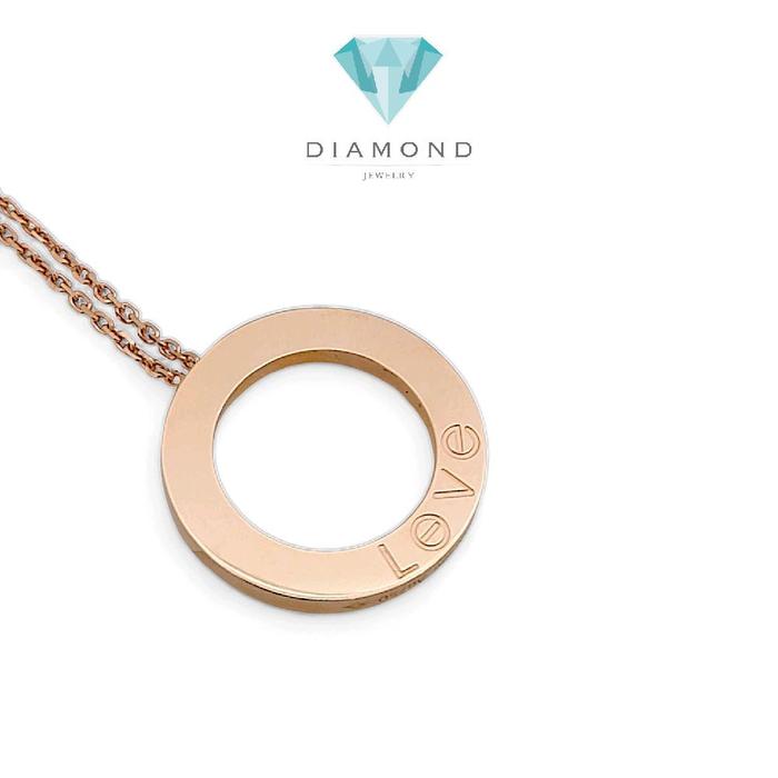 Love Necklace 18K / Diamond Jewelry 400KBD1260RY-HT