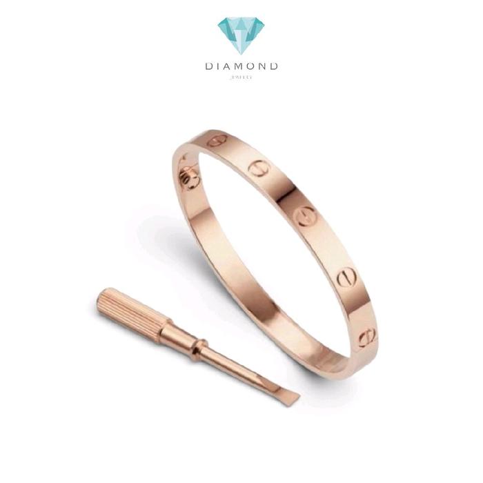 Love Bracelet Rose Gold 18K / Gelang Love Rose Gold 18K / Diamond Jewelry / RB1686