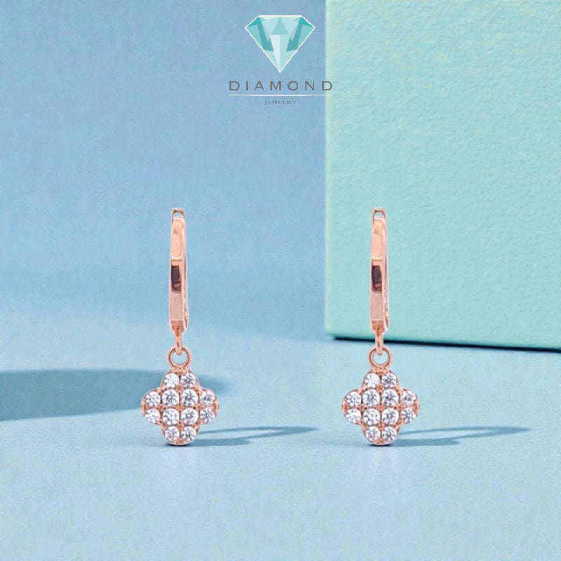 Flower Gold Earings 17K / Anting Emas Bunga 17K / Diamond Jewelry / 429AMS154LS