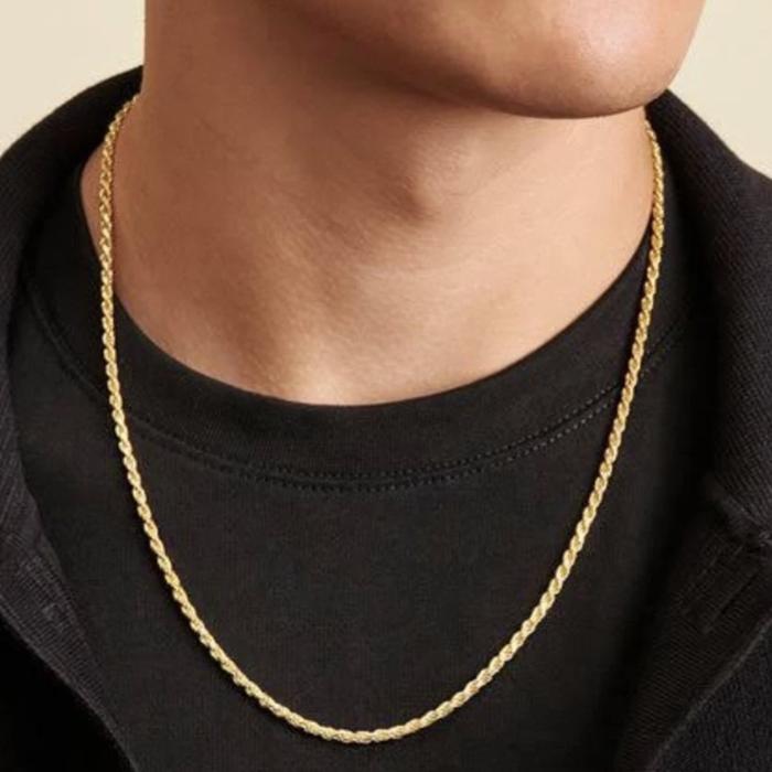 Kalung emas tambang white/gold 18k Diamond Jewelry