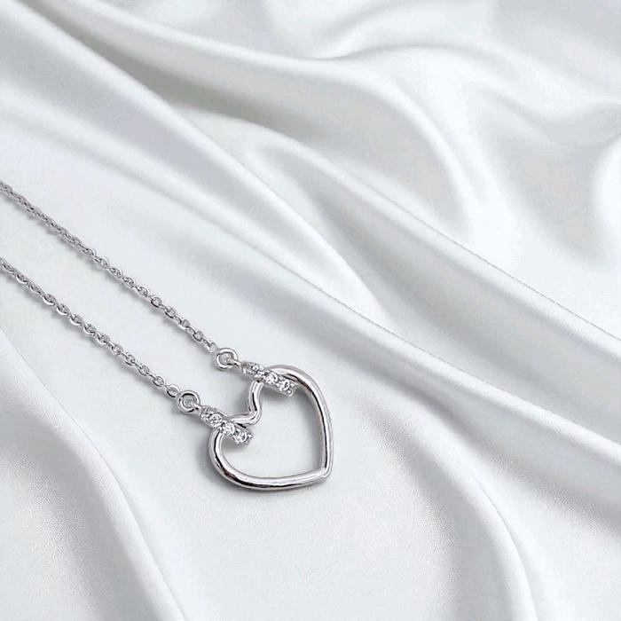 Love Gold Necklace 750K / Kalung Emas Love 750K / Diamond Jewelry 423KMS175LS-HT