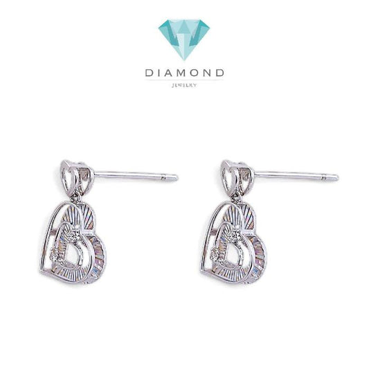 Love Diamond Rainbow Sparkle Earring 18K / Diamond Jewelry