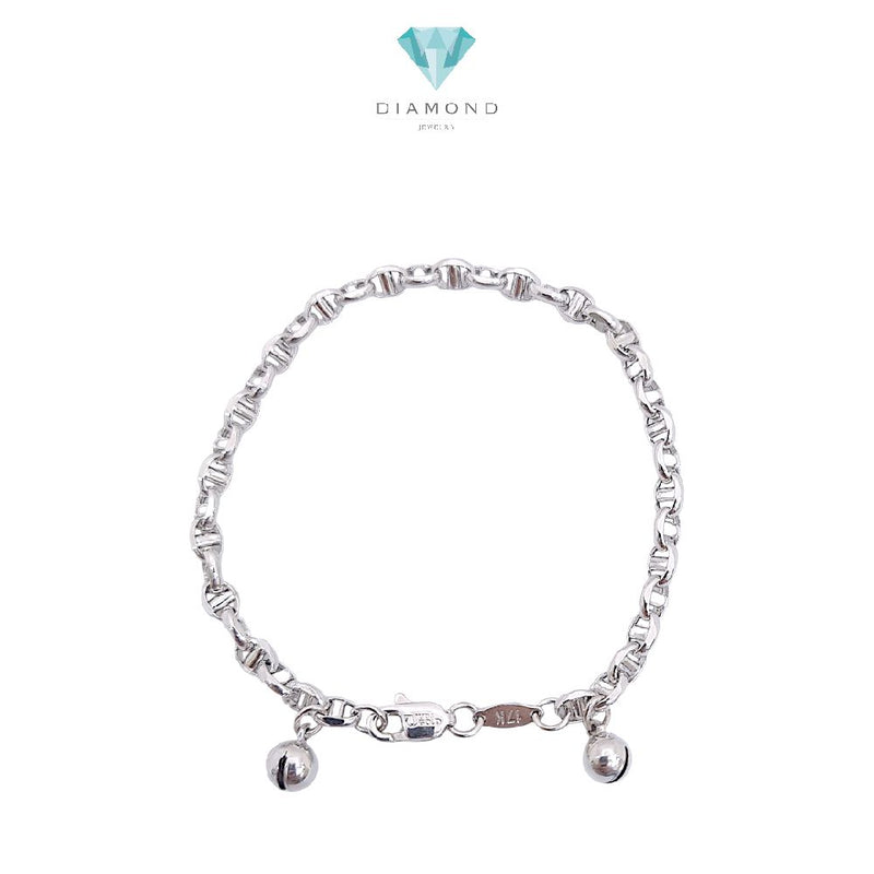 White Gold Bracelet 17K / Gelang Emas Putih 17K / Diamond Jeweley / 458GMS386LS