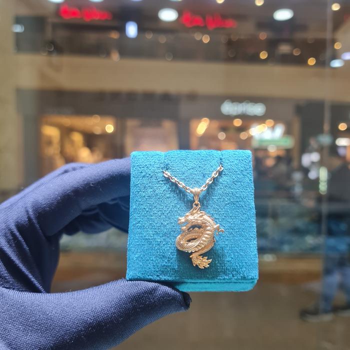 Liontin Mas Naga 700K-Diamond Jewelry