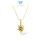 Black Stone Gold Pendant 23K / Liontin Emas Batu Hitam 23 K / Diamond Jewelry / 192LMSWP3