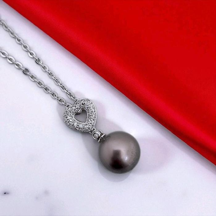 Liontin Love Black Pearl Diamond 18K / Diamond Jewelry 354LM475LSWP-HT