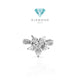 Flower Diamond Ring/Cincin Berlian Bunga18K Diamond Jewelry