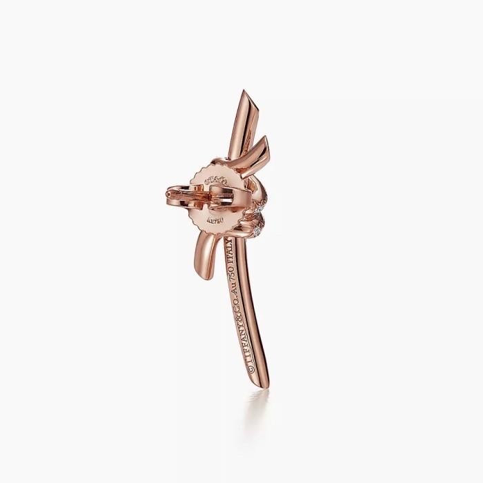 Knot Diamond Earring/Necklace 18K-Diamond Jewelry-396ABD2801SD-28KBD4702SD-HT