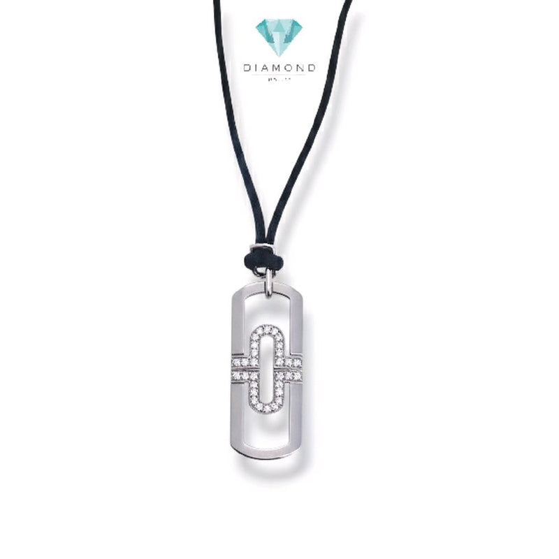 Parentesi Diamond Pendant Necklace 18K / Kalung liontin Berlian 18K / Diamond Jewelry / 432KBD27000RY