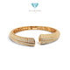 Luxe Geometric Diamond Bangle 18K / Gelang Berlian Geometris Mewah 18K / Diamond Jewelry / DB0052711