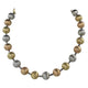 Tricolor Bid Gold Necklace 22K Gold-Diamond Jewelry-1KMS35LSNEWTRICOLOR-HT