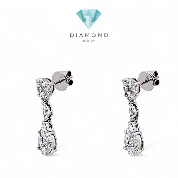 Tear Drop Diamond Earring 18K / Diamond Jewelry
