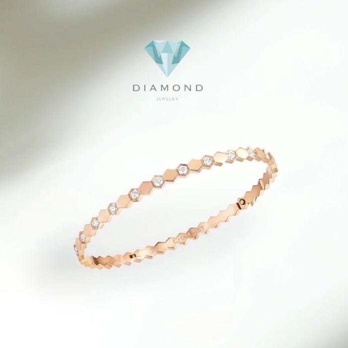 Bee Love Diamond Bracelet 18K-Diamond Jewelry-120GBSM4390RY-21000SMRY-HT