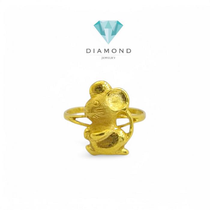 Cincin Mas Mouse 24K-Diamond Jewelry
