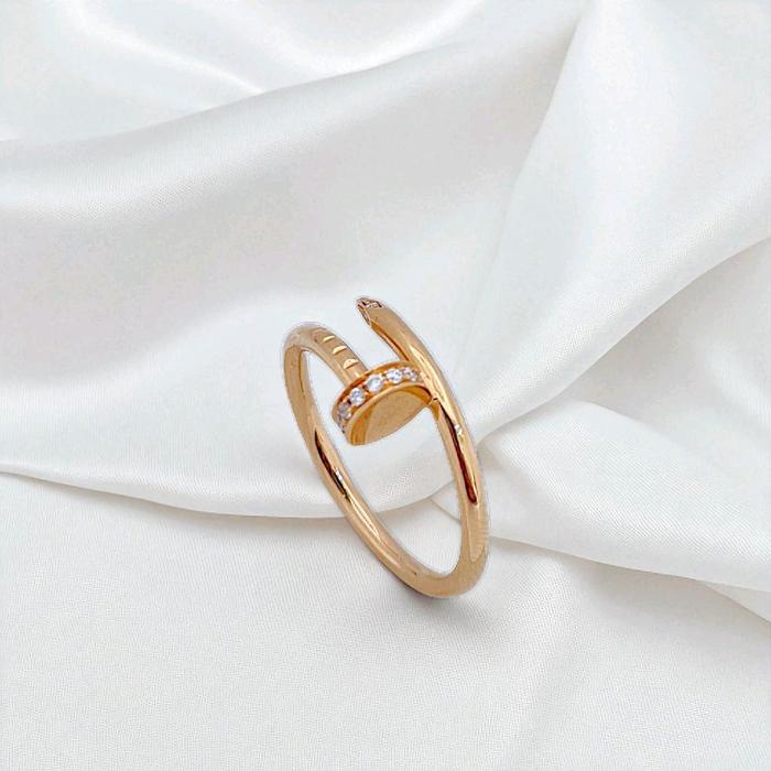 Small Nail Diamond Ring 18K / Cincin Paku Kecil 18K / Diamond Jewelry 352CBD5000RY-HT