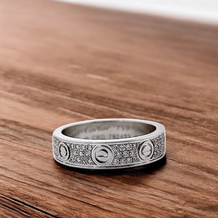 Pave Diamond Love Ring 18K / Diamond Jewelry-396CBD9000RY-HT