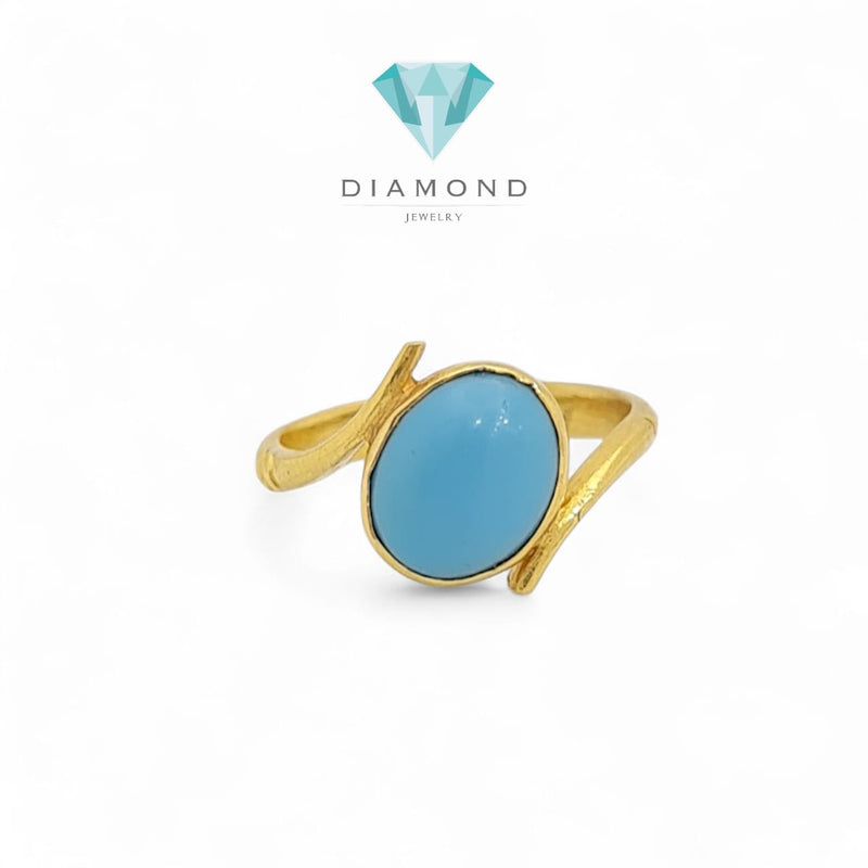 Cincin Emas Turqoise 23K/Gold Ring Diamond Jewelry-73CMSWP4-HT