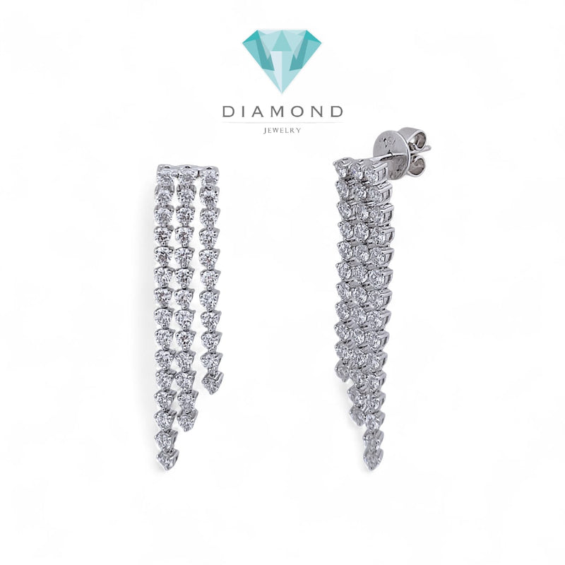 Tristran Diamond Earring 3 Baris 18K Gold-Diamond Jewelry-36ABGT7319WPLS-HT