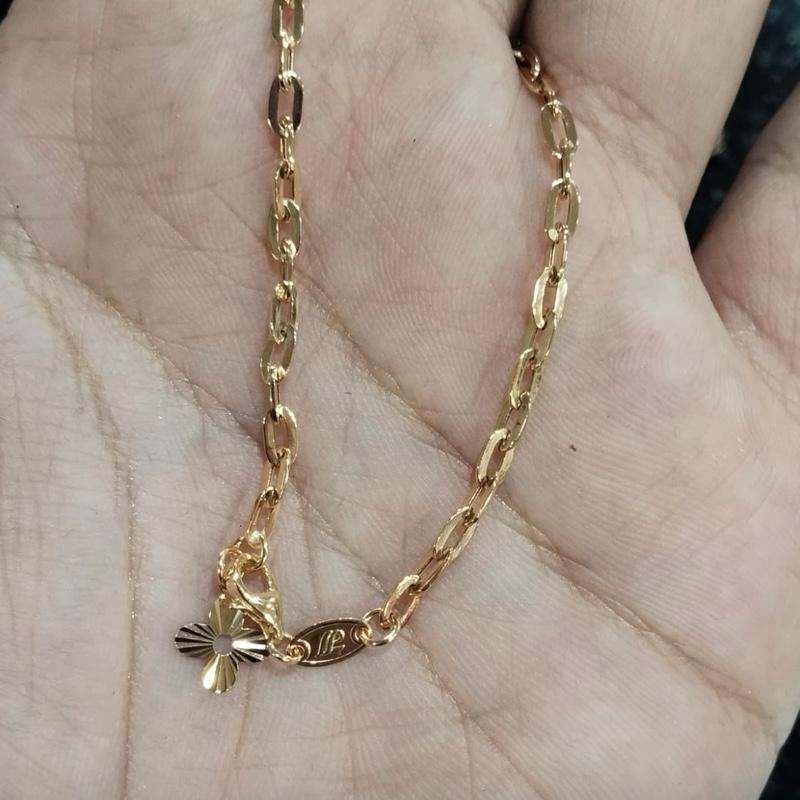 Gelang Kaki Rose Gold Fashion 23K-Diamond Jewelry-58GMS4WP-HT