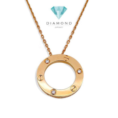 Love Diamond Necklace 18K / Kalung Love Berlian 18K / Diamond Jewelry 17KBD18000RB-HT
